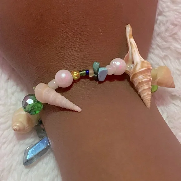 Handmade Waist bead, Anklet, & Bracelet Set - Picture 2 of 3